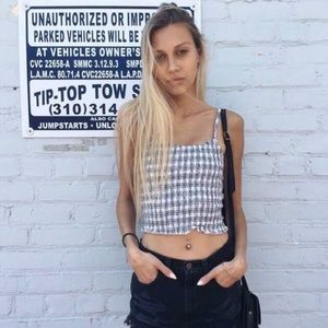 John Galt scrunched tank top